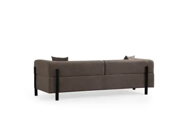 Gio 3-sits Soffa - Brun - Möbler - Vardagsrum - Soffor - 3-sits soffor