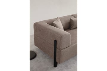 Gio 3-sits Soffa - Brun - Möbler - Vardagsrum - Soffor - 3-sits soffor