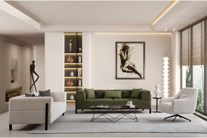 Gio 3-sits Soffa - Grön - Möbler - Vardagsrum - Soffor - 3-sits soffor