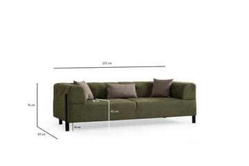 Gio 3-sits Soffa - Grön - Möbler - Vardagsrum - Soffor - 3-sits soffor