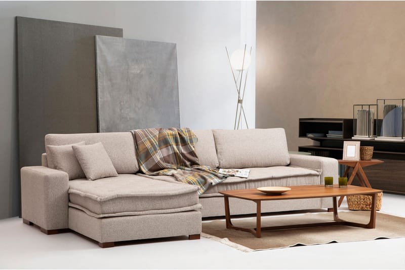Gladfield Divansoffa 3-sits - Beige - Möbler - Vardagsrum - Soffor - Divansoffa & schäslong