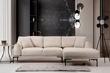 Glenure Soffa m. Divan 4-sits - Cream - Möbler - Vardagsrum - Soffor - Divansoffa & schäslong