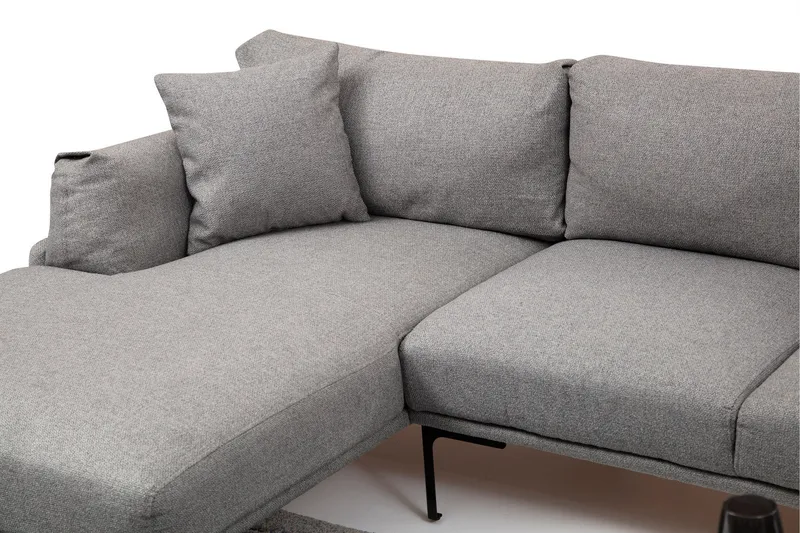 Glenure Soffa m. Divan 4-sits - Grå - Möbler - Vardagsrum - Soffor - Divansoffa & schäslong