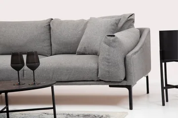 Glenure Soffa m. Divan 4-sits - Grå - Möbler - Vardagsrum - Soffor - Divansoffa & schäslong