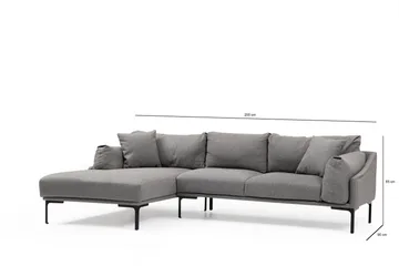Glenure Soffa m. Divan 4-sits - Grå - Möbler - Vardagsrum - Soffor - Divansoffa & schäslong
