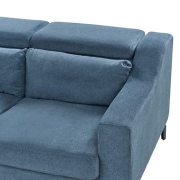 Glosli Vänstervänd Hörnsoffa med Divan och Schäslong 220 cm i Chenille - Stålblå - Möbler - Vardagsrum - Soffor - Divansoffa & schäslong