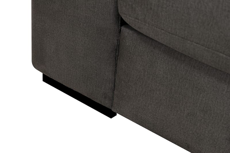 Grande 5-sits Soffa med Schäslong Höger - Mörkgrå Sammet - Möbler - Vardagsrum - Soffor - Sammetssoffor