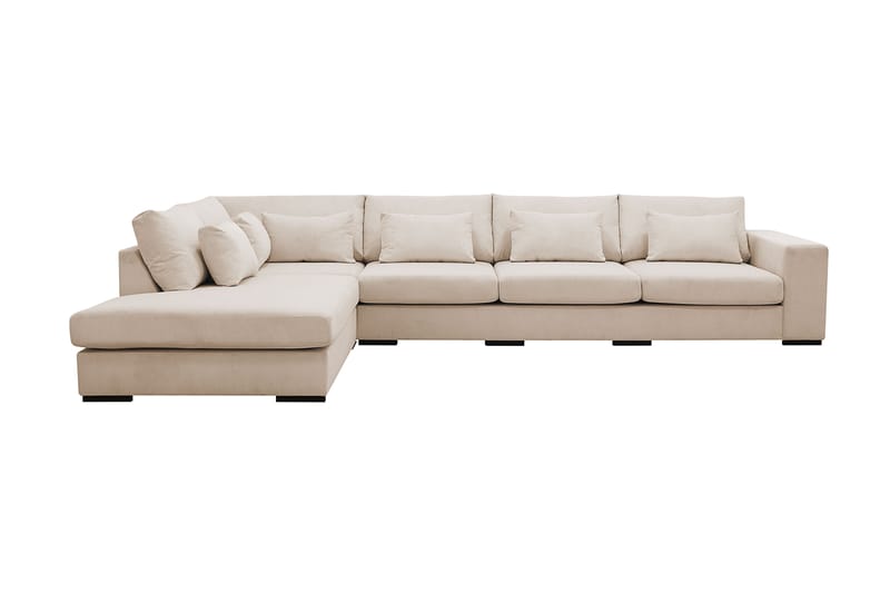 Grande 5-sits Soffa med Schäslong Vänster - Beige Manchester - Möbler - Vardagsrum - Soffor - Divansoffa & schäslong