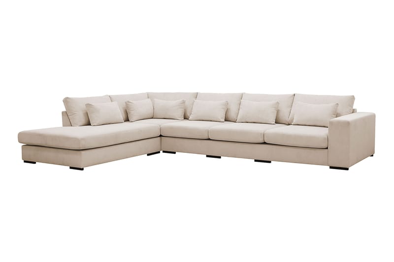 Grande 5-sits Soffa med Schäslong Vänster - Beige Manchester - Möbler - Vardagsrum - Soffor - Divansoffa & schäslong