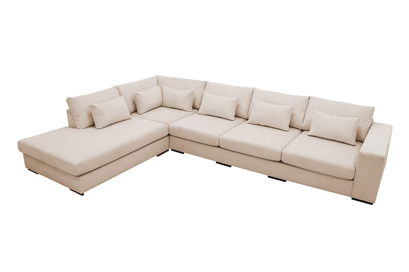 Grande 5-sits Soffa med Schäslong Vänster - Beige Manchester - Möbler - Vardagsrum - Soffor - Divansoffa & schäslong