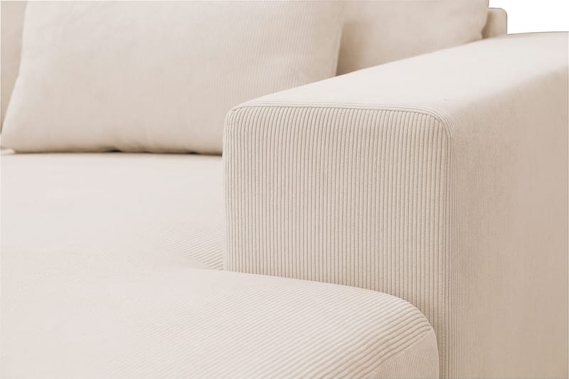 Grande 5-sits U-Soffa med Divan Höger - Beige Manchester - Möbler - Vardagsrum - Soffor - U-soffor