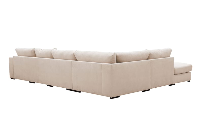 Grande 5-sits U-Soffa med Divan Höger - Beige Manchester - Möbler - Vardagsrum - Soffor - U-soffor