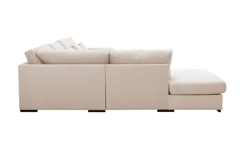 Grande 5-sits U-Soffa med Divan Höger - Beige Manchester - Möbler - Vardagsrum - Soffor - U-soffor