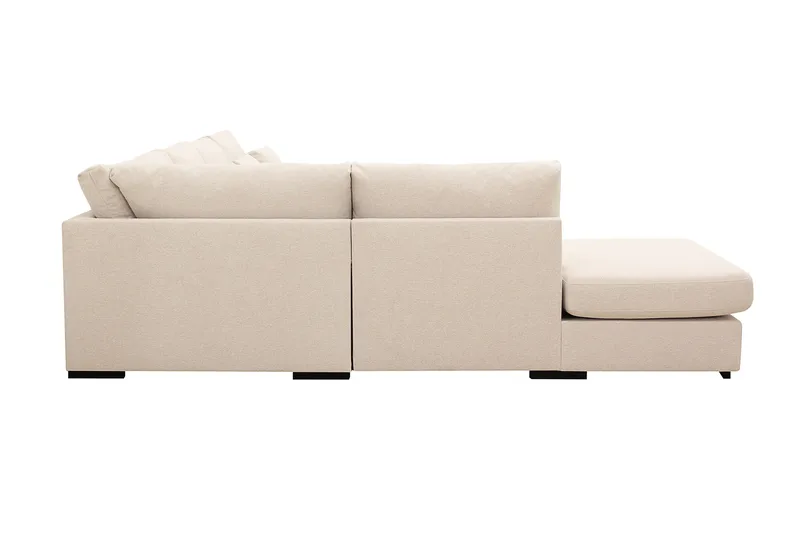 Grande 5-sits U-Soffa med Divan Höger - Beige Tyg - Möbler - Vardagsrum - Soffor - U-soffor