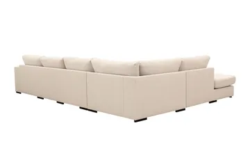 Grande 5-sits U-Soffa med Divan Höger - Beige Tyg - Möbler - Vardagsrum - Soffor - U-soffor