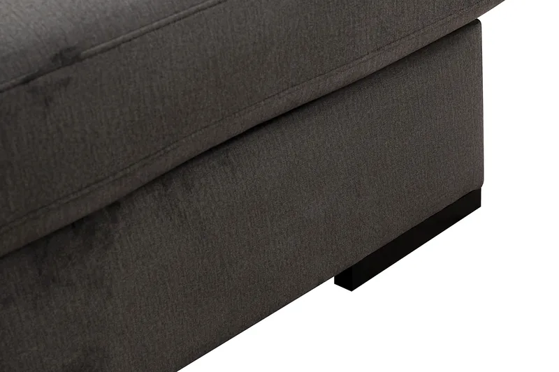 Grande 5-sits U-Soffa med Divan Höger - Mörkgrå Sammet - Möbler - Vardagsrum - Soffor - Sammetssoffor