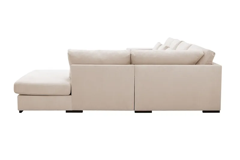 Grande 5-sits U-Soffa med Divan Vänster - Beige Manchester - Möbler - Vardagsrum - Soffor - U-soffor