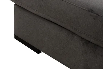 Grande 5-sits U-Soffa med Divan Vänster - Mörkgrå Sammet - Möbler - Vardagsrum - Soffor - U-soffor