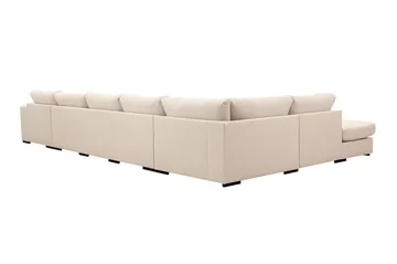 Grande 6-sits U-Soffa med Divan Höger - Beige Tyg - Möbler - Vardagsrum - Soffor - U-soffor