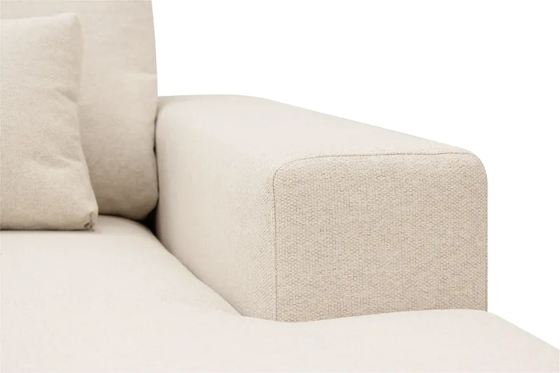 Grande 6-sits U-Soffa med Divan Höger - Beige Tyg - Möbler - Vardagsrum - Soffor - U-soffor