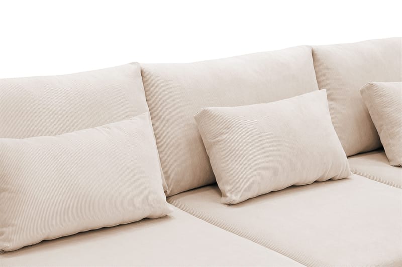 Grande 6-sits U-Soffa med Divan Vänster - Beige Manchester - Möbler - Vardagsrum - Soffor - U-soffor