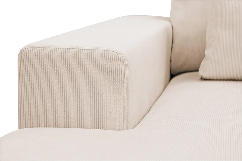 Grande 6-sits U-Soffa med Divan Vänster - Beige Manchester - Möbler - Vardagsrum - Soffor - U-soffor