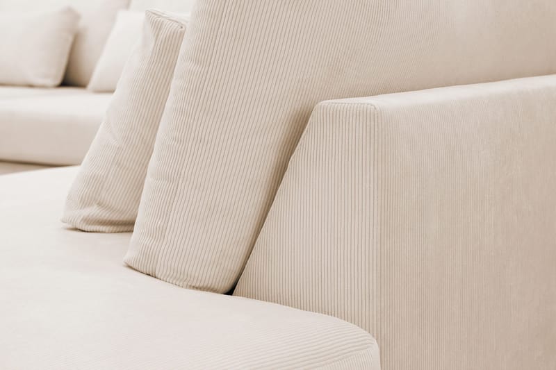 Grande 6-sits U-Soffa med Divan Vänster - Beige Manchester - Möbler - Vardagsrum - Soffor - U-soffor
