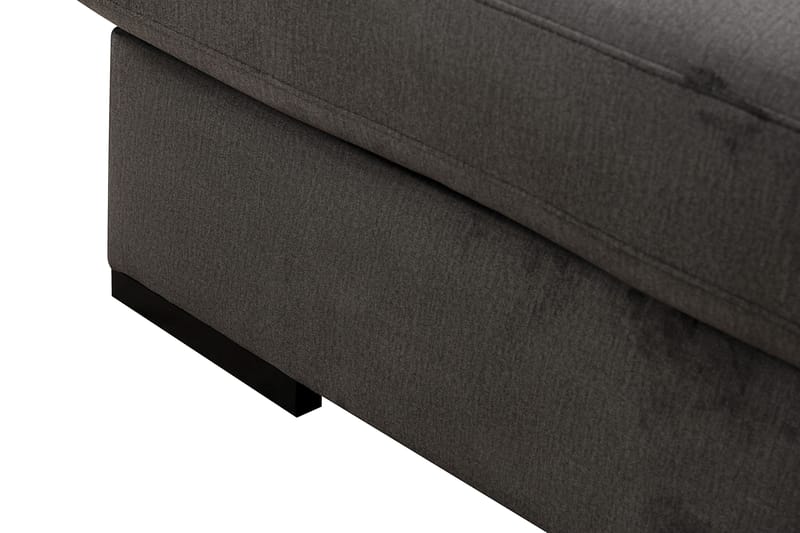 Grande 6-sits U-Soffa med Divan Vänster - Mörkgrå Sammet - Möbler - Vardagsrum - Soffor - Sammetssoffor