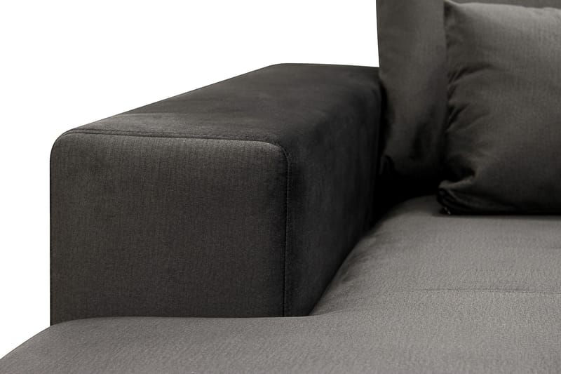 Grande 6-sits U-Soffa med Divan Vänster - Mörkgrå Sammet - Möbler - Vardagsrum - Soffor - Sammetssoffor