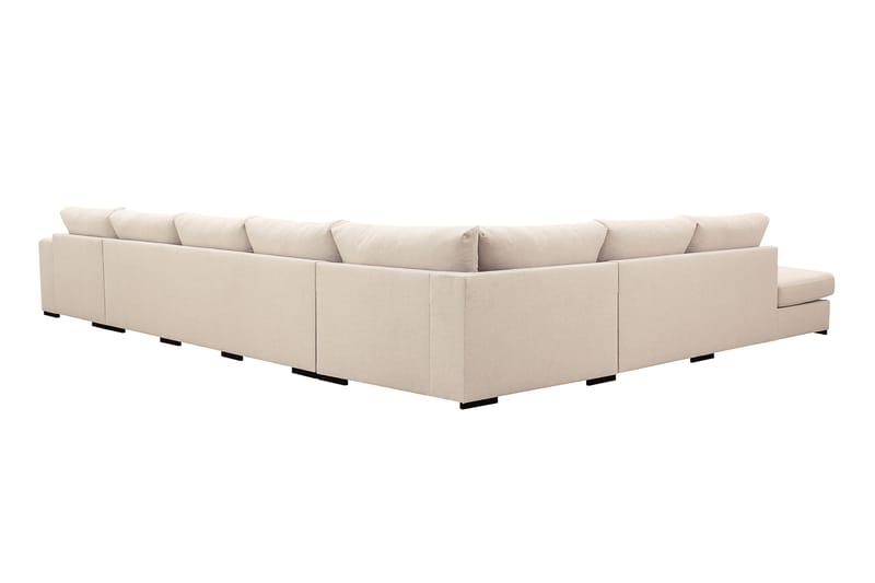 Grande Stor 7-sits U-Soffa med Divan Höger - Beige Tyg - Möbler - Vardagsrum - Soffor - Modulsoffor - Komplett modulsoffa