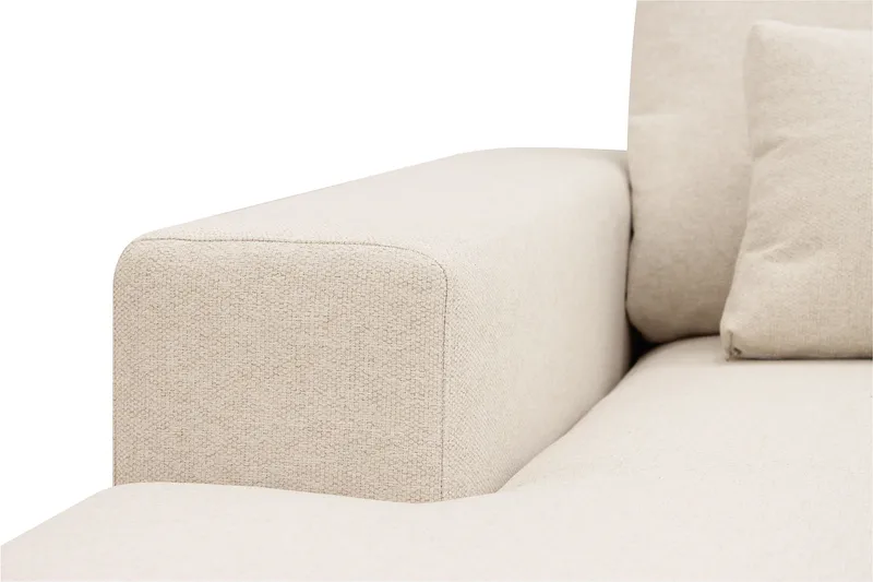 Grande Stor 7-sits U-Soffa med Divan Vänster - Beige Tyg - Möbler - Vardagsrum - Soffor - Modulsoffor - Komplett modulsoffa