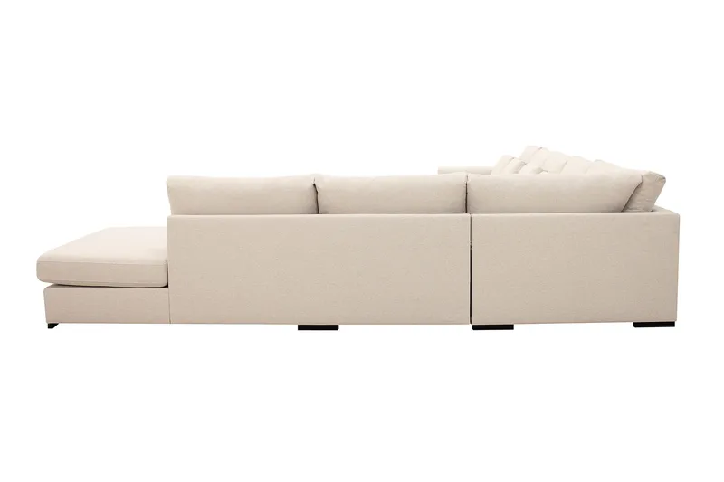 Grande Stor 7-sits U-Soffa med Divan Vänster - Beige Tyg - Möbler - Vardagsrum - Soffor - Modulsoffor - Komplett modulsoffa