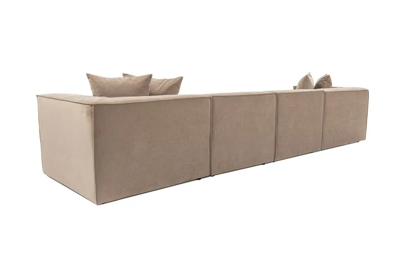 Gregor Soffa med Divan 4-sits - Cappucino - Möbler - Vardagsrum - Soffor - Divansoffa & schäslong