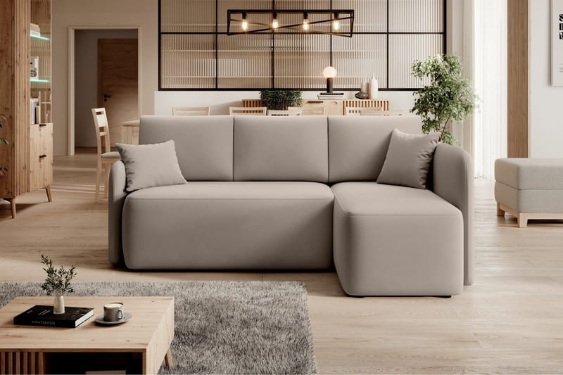 Hadson 3-sits Soffa med Divan - Beige - Möbler - Vardagsrum - Soffor - Divansoffa & schäslong