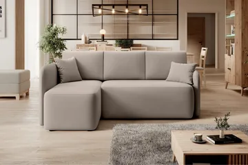 Hadson 3-sits Soffa med Divan - Beige - Möbler - Vardagsrum - Soffor - Divansoffa & schäslong