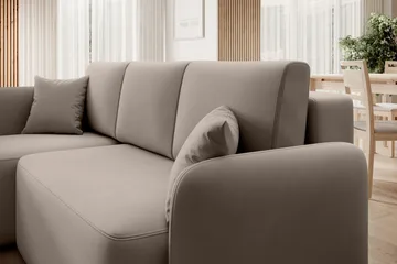 Hadson 3-sits Soffa med Divan - Beige - Möbler - Vardagsrum - Soffor - Divansoffa & schäslong