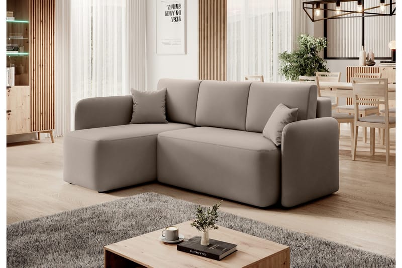 Hadson 3-sits Soffa med Divan - Beige - Möbler - Vardagsrum - Soffor - Divansoffa & schäslong