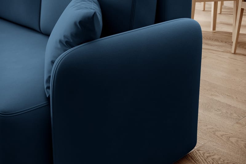 Hadson 3-sits Soffa med Divan - Blå - Möbler - Vardagsrum - Soffor - Divansoffa & schäslong