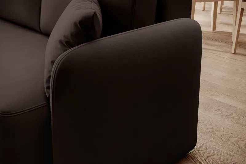 Hadson 3-sits Soffa med Divan - Brun - Möbler - Vardagsrum - Soffor - Divansoffa & schäslong