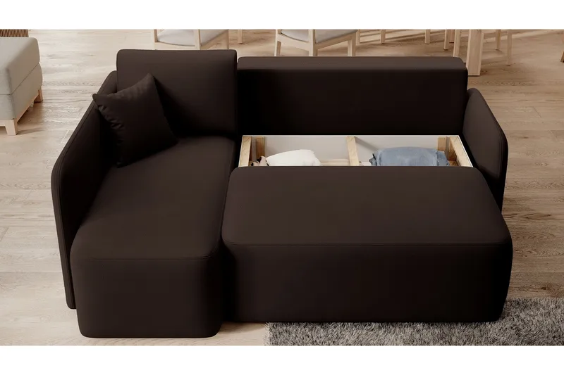 Hadson 3-sits Soffa med Divan - Brun - Möbler - Vardagsrum - Soffor - Divansoffa & schäslong