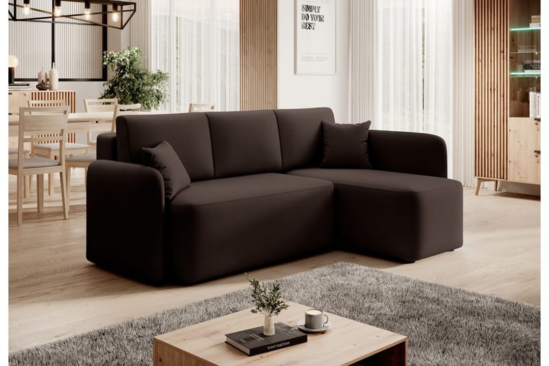 Hadson 3-sits Soffa med Divan - Brun - Möbler - Vardagsrum - Soffor - Divansoffa & schäslong