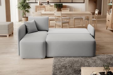 Hadson 3-sits Soffa med Divan - Grå - Möbler - Vardagsrum - Soffor - Divansoffa & schäslong