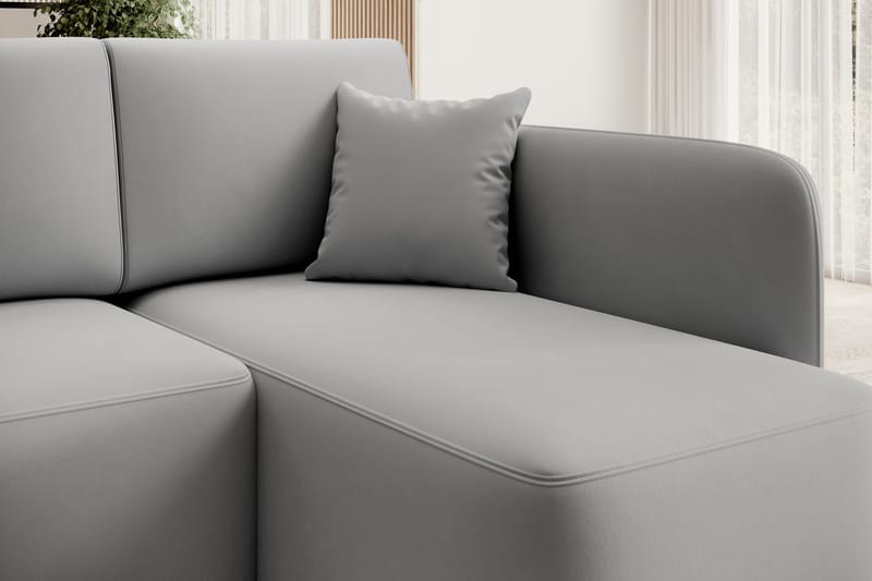 Hadson 3-sits Soffa med Divan - Grå - Möbler - Vardagsrum - Soffor - Divansoffa & schäslong