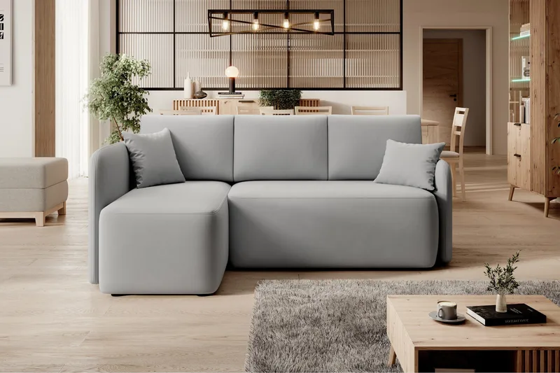 Hadson 3-sits Soffa med Divan - Grå - Möbler - Vardagsrum - Soffor - Divansoffa & schäslong