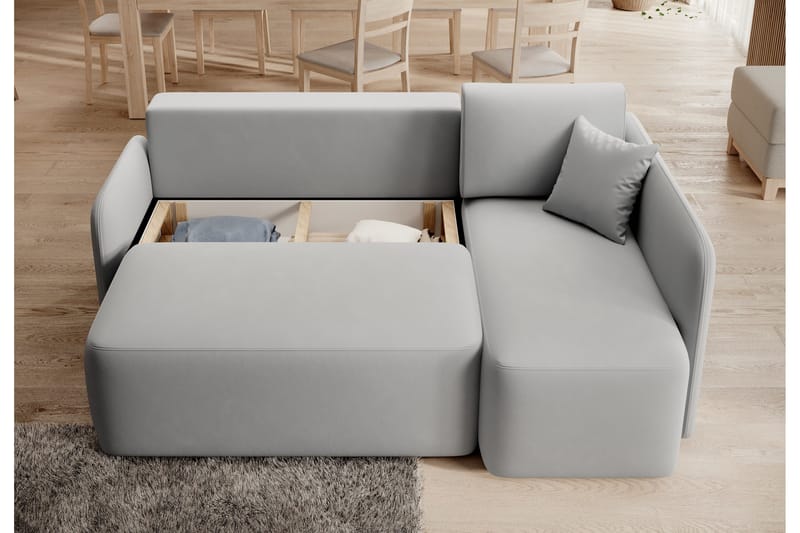 Hadson 3-sits Soffa med Divan - Grå - Möbler - Vardagsrum - Soffor - Divansoffa & schäslong