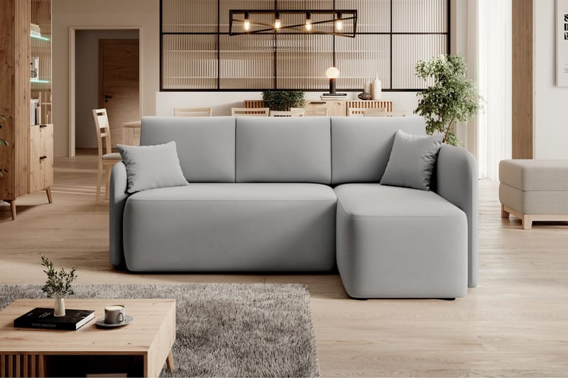 Hadson 3-sits Soffa med Divan - Grå - Möbler - Vardagsrum - Soffor - Divansoffa & schäslong