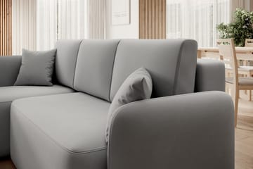 Hadson 3-sits Soffa med Divan - Grå - Möbler - Vardagsrum - Soffor - Divansoffa & schäslong
