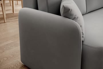 Hadson 3-sits Soffa med Divan - Grå - Möbler - Vardagsrum - Soffor - Divansoffa & schäslong