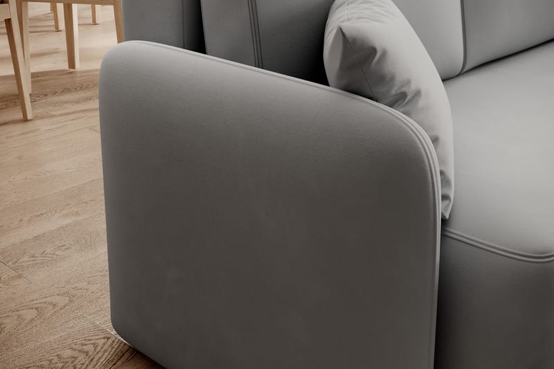 Hadson 3-sits Soffa med Divan - Grå - Möbler - Vardagsrum - Soffor - Divansoffa & schäslong