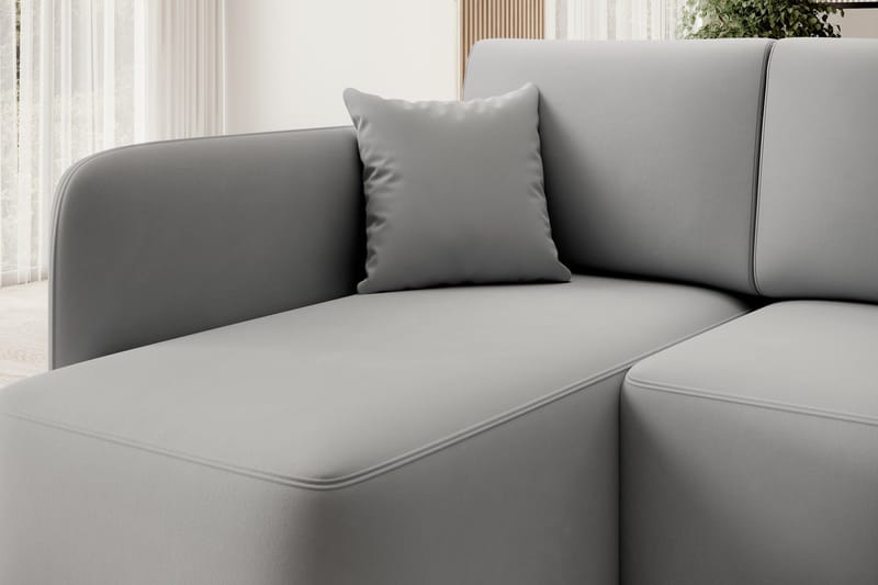 Hadson 3-sits Soffa med Divan - Grå - Möbler - Vardagsrum - Soffor - Divansoffa & schäslong